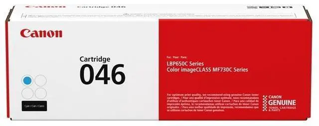 Alt view image 12 of 20 - Canon Genuine Toner, Cartridge 046 Cyan (1249C001), 1 Pack Color imageCLASS MF735Cdw, MF733Cdw, MF731Cdw, LBP654Cdw Laser Printers