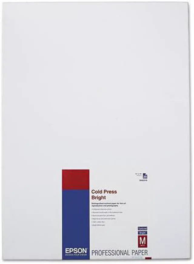 Alt view image 6 of 6 - Epson - S042310 - Epson Inkjet Fine Art Paper - 98% Opacity - 13 x 19 - 340 g/m Grammage - Textured, Matte - 25 / Pack -