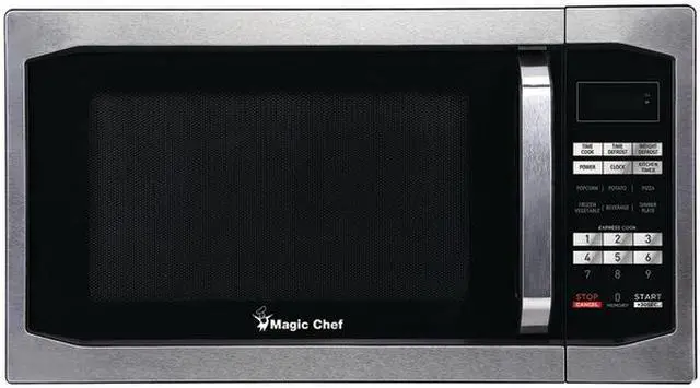 Alt view image 5 of 17 - Magic Chef MCM1611ST 1100 Watt 1.6 Cubic Feet Digital Microwave, Stainless Steel