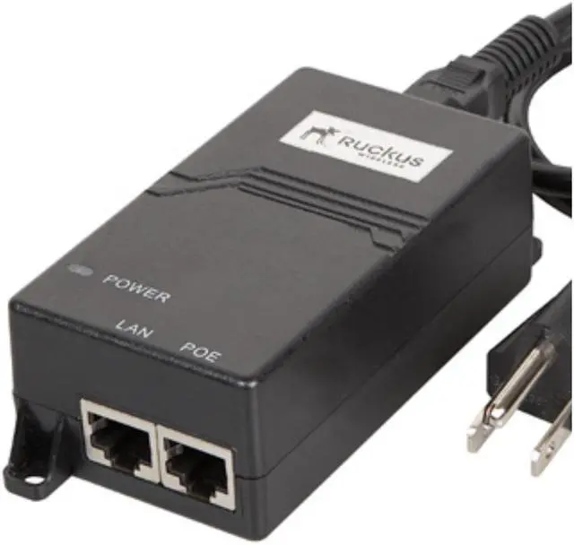 Alt view image 6 of 8 - Ruckus Wireless 902-0180-US00 Spare POE Injector Qty 1 for 7762 Series US Plug
