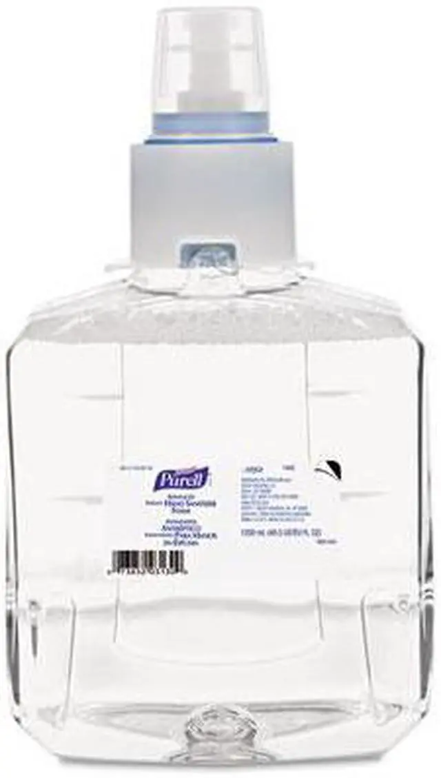 Alt view image 5 of 6 - Gojo - 1905-02 - Advanced Instant Hand Sanitizer Foam, LTX-12 1200mL Refill, Clear, single 1