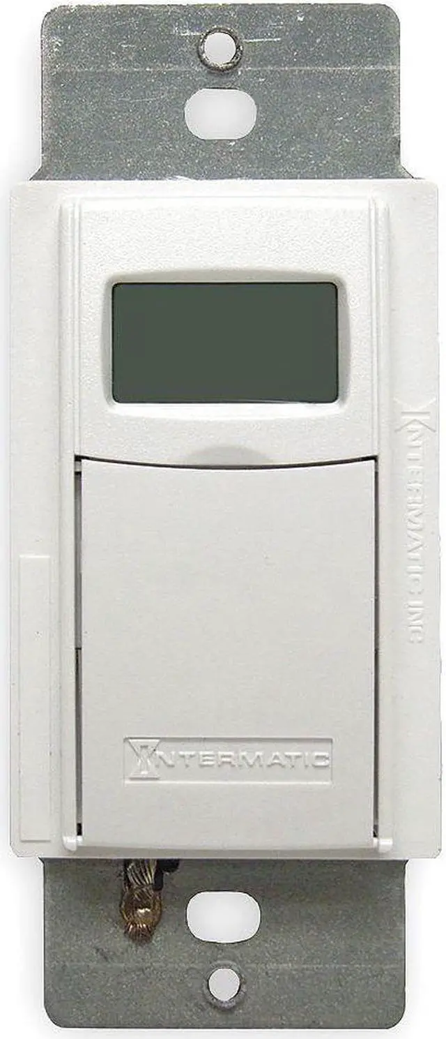 Alt view image 3 of 11 - Intermatic EI600WC Decorator Digital In-Wall 7-Day Astronomic Timer, White