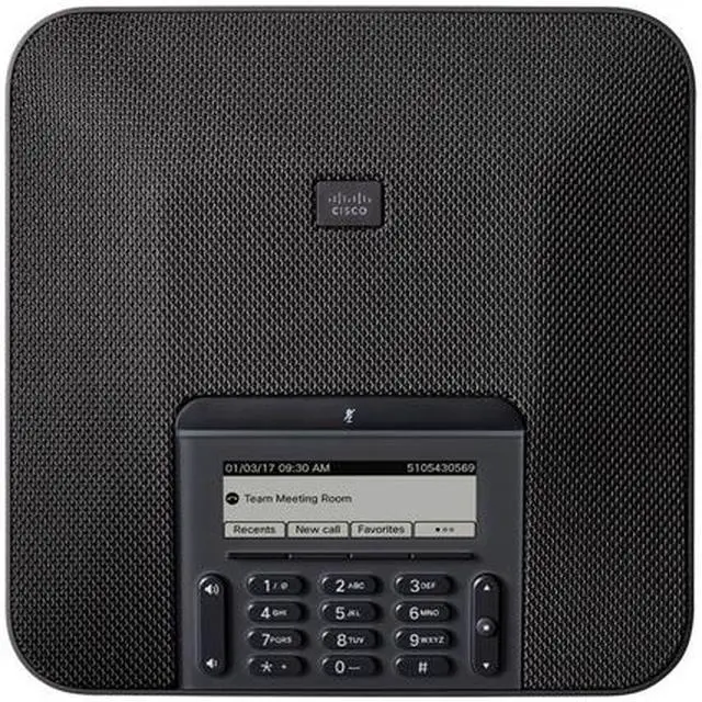Alt view image 2 of 6 - Cisco 7832 IP Conference Station - 1 x Total Line - VoIP - SpeakerphoneNetwork (RJ-45) - PoE Ports