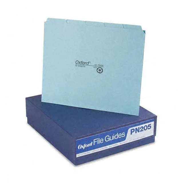 Alt view image 6 of 7 - Tops Pendaflex PN205 Top Tab File Guides  Blank  1/5 Tab  25 Point Pressboard  Letter  50 per Box