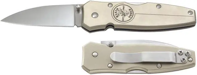 Alt view image 2 of 6 - Klein Tools 05019 Lockback Pocket Knife, 2 1/2 Inch Stainless Steel Blade