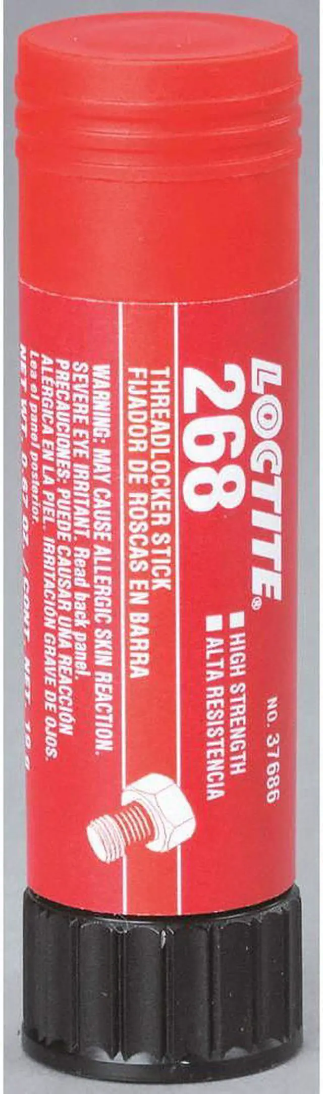 Alt view image 2 of 8 - 268™ High-Strength Threadlocker Solid Stick, 19 G, 1/4 in to 3/4 in Dia, Red