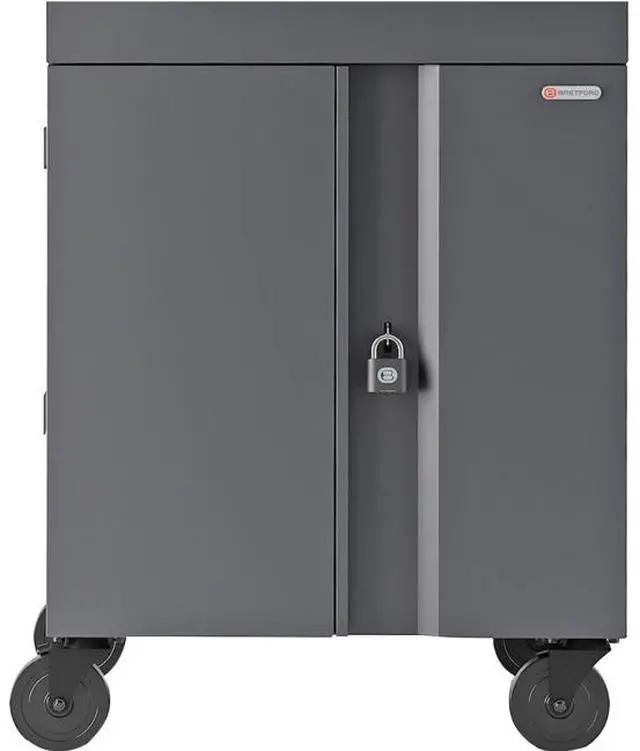 Alt view image 3 of 5 - BRETFORD TVC16PAC-CK CHARGING CART AC FOR UP TO 16 DEVICES W/BACK PANEL,1.4 INCH W SLOTS