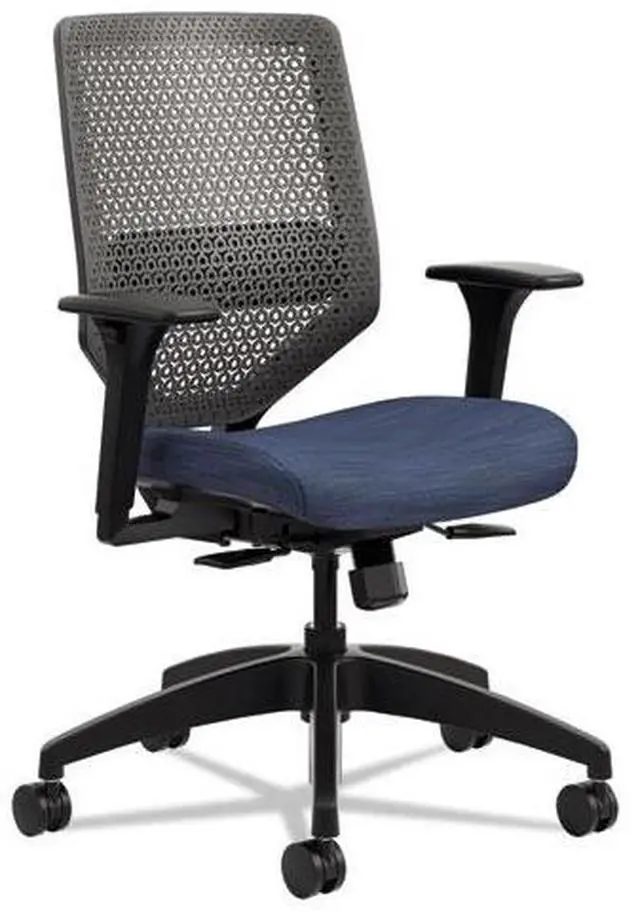 Main image of HON - SVR1ACLC90TK - Solve Series ReActiv Back Task Chair, Midnight/Charcoal