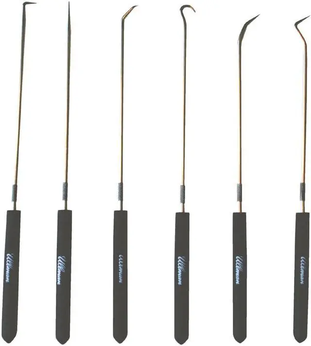 Alt view image 2 of 3 - ULLMAN CHP6-L Pick/Hook Set,Stl Shft, Plstc Grps,PK6