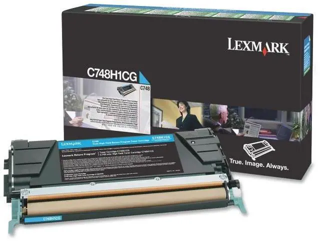 Alt view image 15 of 19 - Cyan High Yield Toner Cartridge for Lexmark C748H1CG C748DE, C748DTE, C748E, Genuine Lexmark Brand