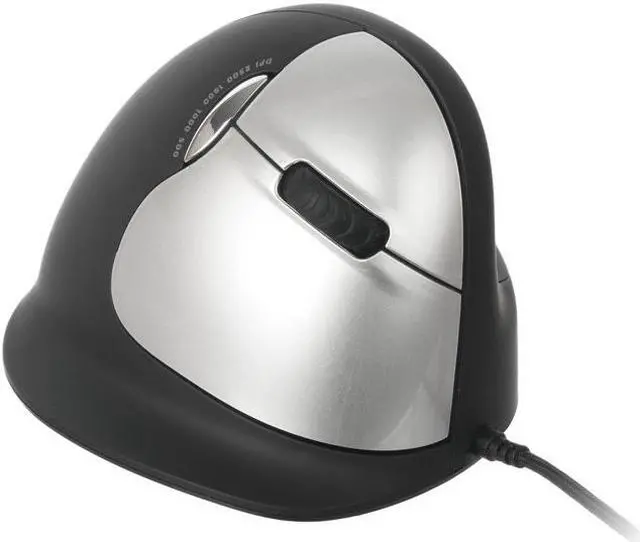 Alt view image 5 of 5 - Ergoguys - RGOHELA - R-Go Tools Wired Vertical Ergonomic Mouse, Large, Right Hand, Black - Cable - Black - 1 Pack -