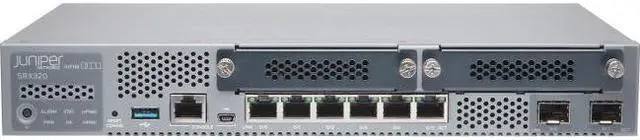 Main image of Juniper Networks - SRX320-SYS-JE - Juniper SRX320 Router - 6 Ports - Management Port - 4 Slots - Gigabit Ethernet -
