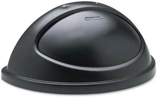Alt view image 8 of 8 - RUBBERMAID FG362000BLA Trash Can Top,Dome,Swing Closure,Black