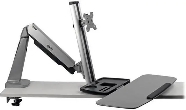 Alt view image 6 of 13 - DESK MOUNT FOR SIT STAND DESKTOP WORKSTATION STANDING DESK