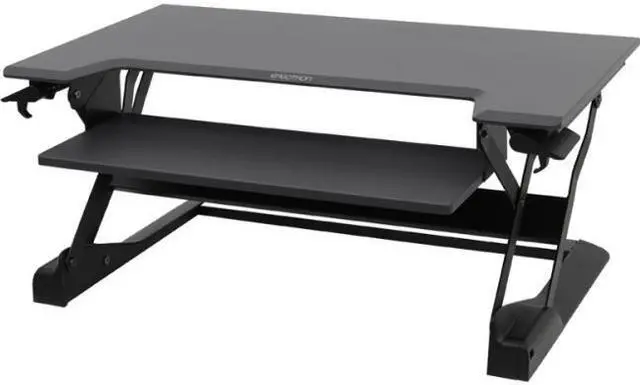 Main image of Ergotron 33-406-085 WorkFit-TL, Sit-Stand Desktop Workstation (Black with grey surface)