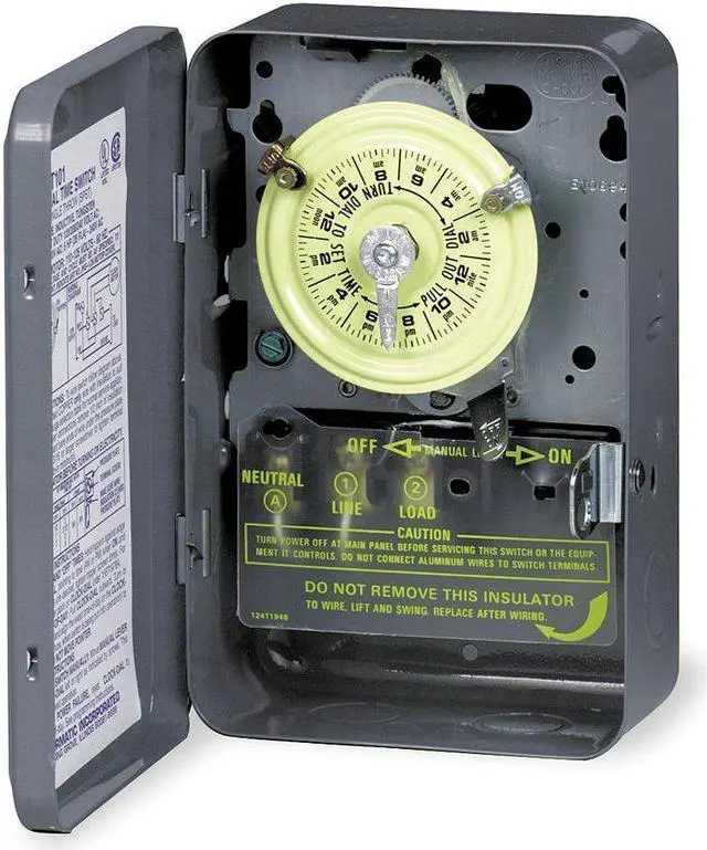 Alt view image 11 of 20 - Intermatic T103 120-Volt DPST 24 Hour Mechanical Time Switch