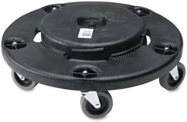 Alt view image 3 of 9 - RUBBERMAID FG264000BLA 250 lb.Container Dolly for 55 gal.