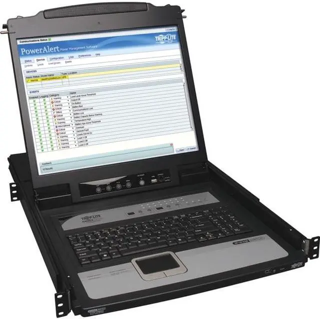 Main image of Tripp Lite 16-Port 1U Rack-Mount Console IP KVM Switch with 19 in. LCD (B020-U16-19-IP)