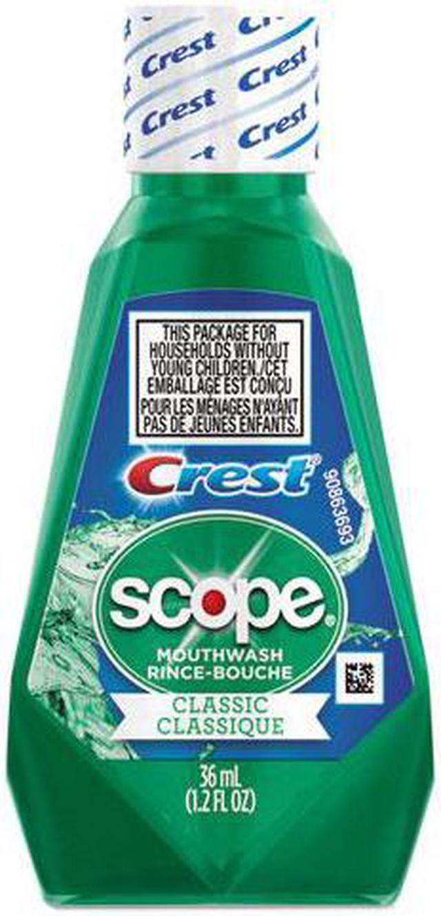 Main image of Crest + Scope Rinse, Classic Mint, 36 mL Bottle, 180/Carton 97506