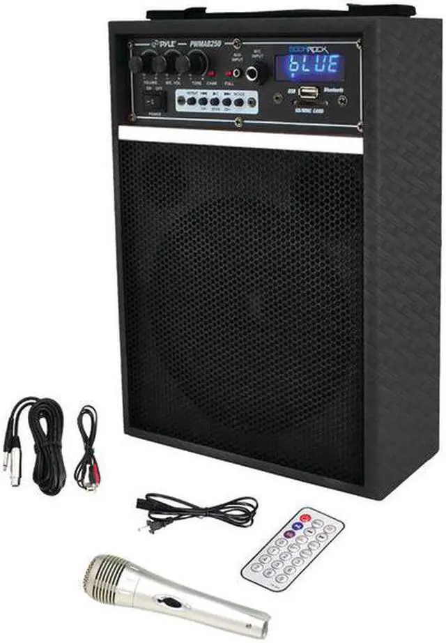 Alt view image 2 of 8 - PYLE AUDIO PWMAB250BK 300 Watt Bluetooth 6.5'' Portable PA Speaker System