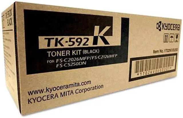 Alt view image 7 of 16 - Kyocera Copystar TK592K Laser Toner Cartridge Black