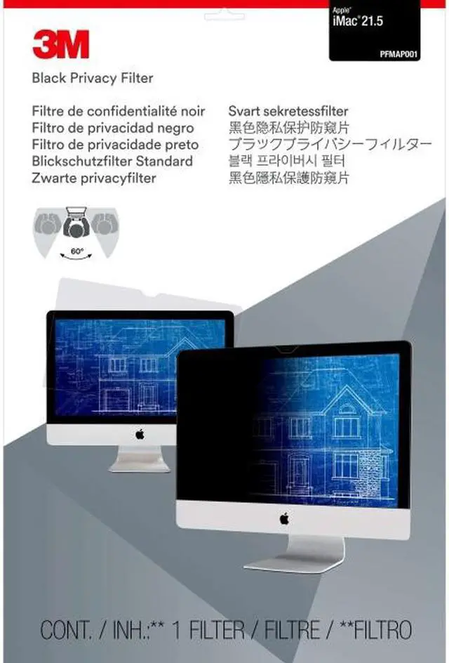 Alt view image 7 of 10 - 3M™ Privacy Filter For 21.5" Apple®; Imac®;