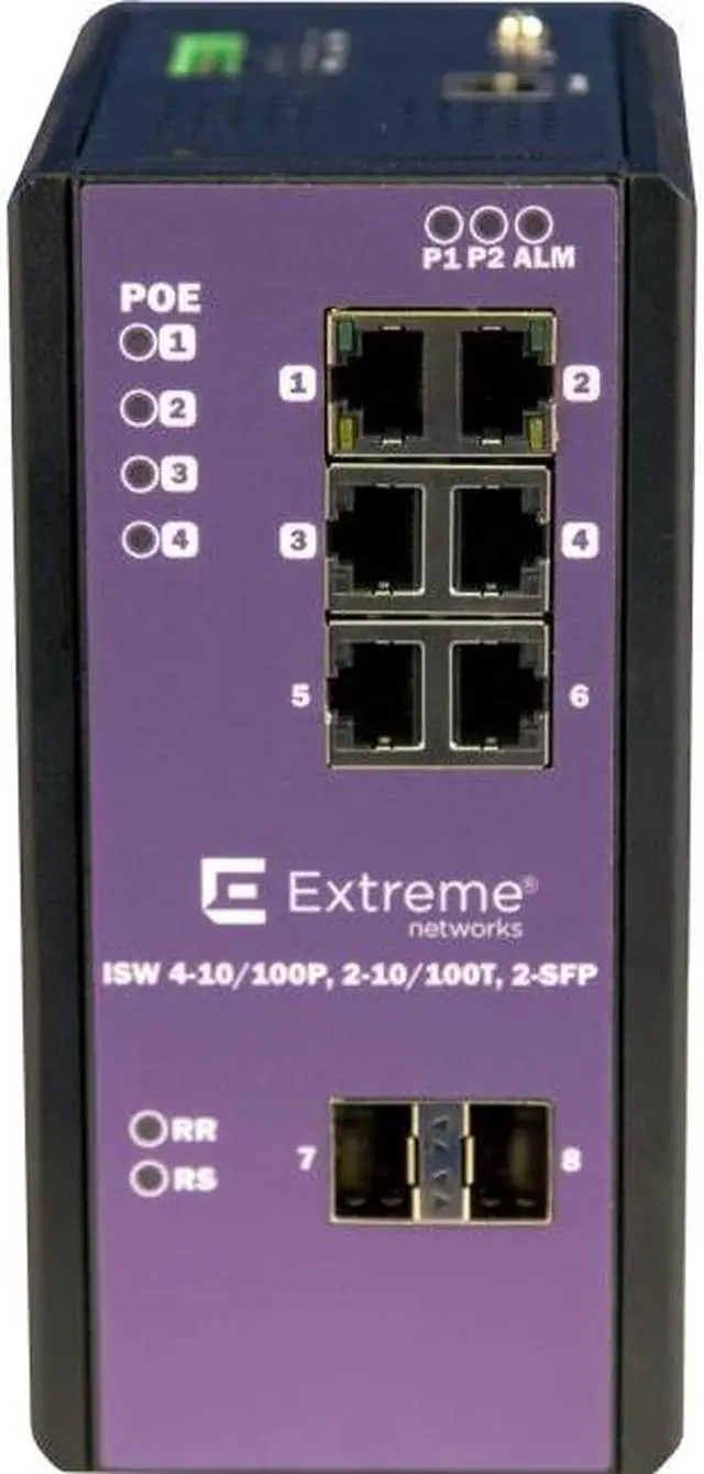 Main image of Extreme Networks ISW 4-10/100P, 2-10/100T, 2-SFP Ethernet Switch