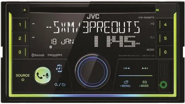 Alt view image 15 of 20 - JVC KW-R930BTS 2-Din CD Receiver featuring Bluetooth / USB / SiriusXM / Pandora / iHeartRadio / Spotify / 13-Band EQ
