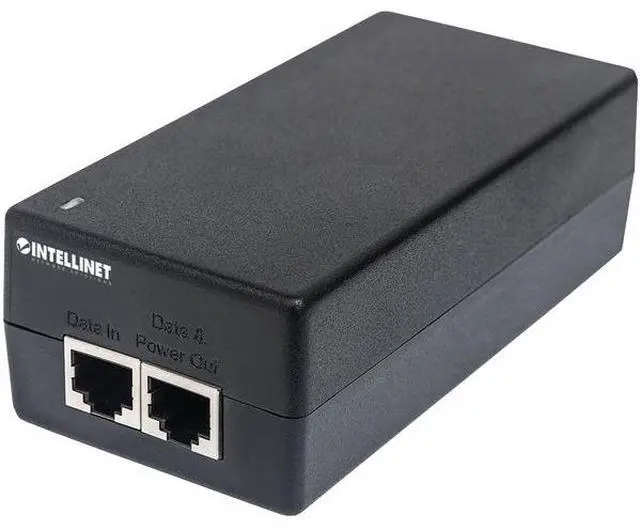 Alt view image 4 of 17 - Intellinet Gigabit Ultra PoE Injector, One 60 W Port, IEEE 802.3at/af Compliant, Plastic Housing, Wall-mount Option