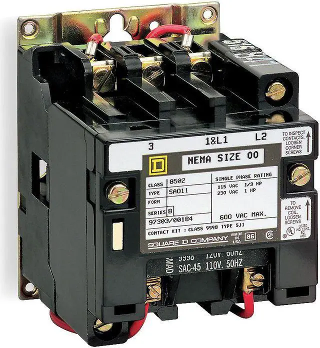 Alt view image 5 of 5 - SQUARE D 8502SDO2V02S 120VAC Non-Reversing Magnetic Contactor 3P 45A NEMA 2