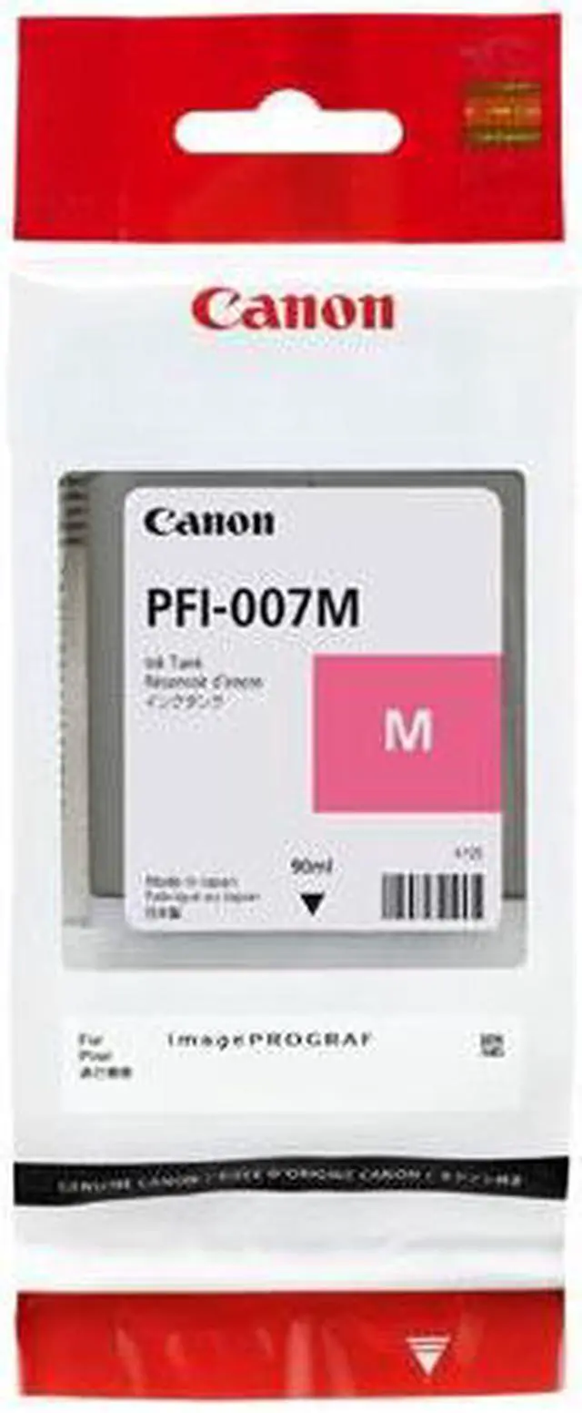 Alt view image 3 of 5 - Canon 2145C001 PFI-007M - Dye Magenta Ink Tank 90ml Magenta