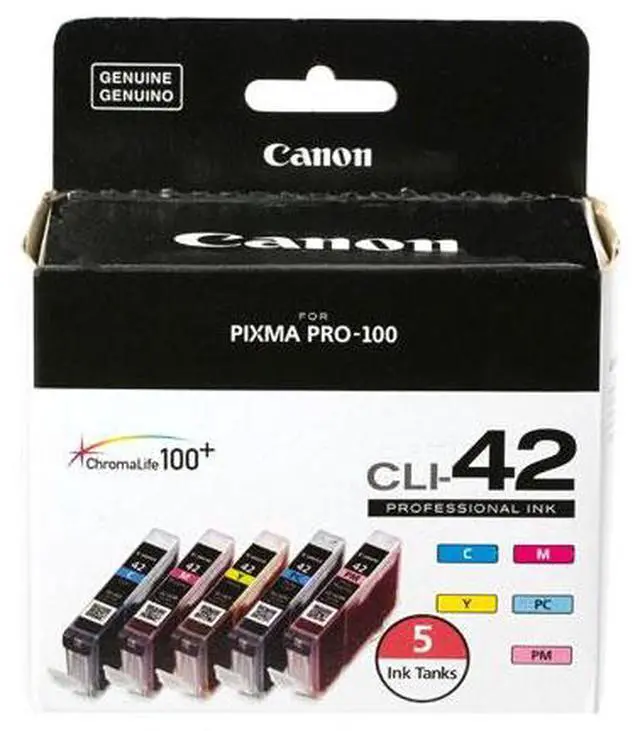 Alt view image 2 of 10 - Canon CLI-42 (6385B010) Ink Cartridge 5 Color Combination