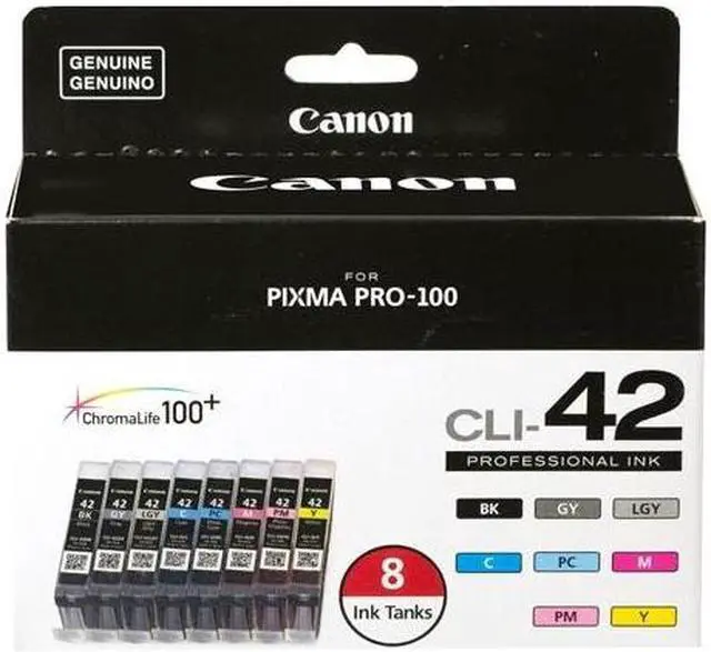 Alt view image 4 of 19 - Canon 6384B007 CLI-42 Ink Cartridge Black/Color