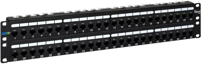 Alt view image 3 of 7 - PATCH PANEL- CAT 6A- 48-PORT- 2 RMS
