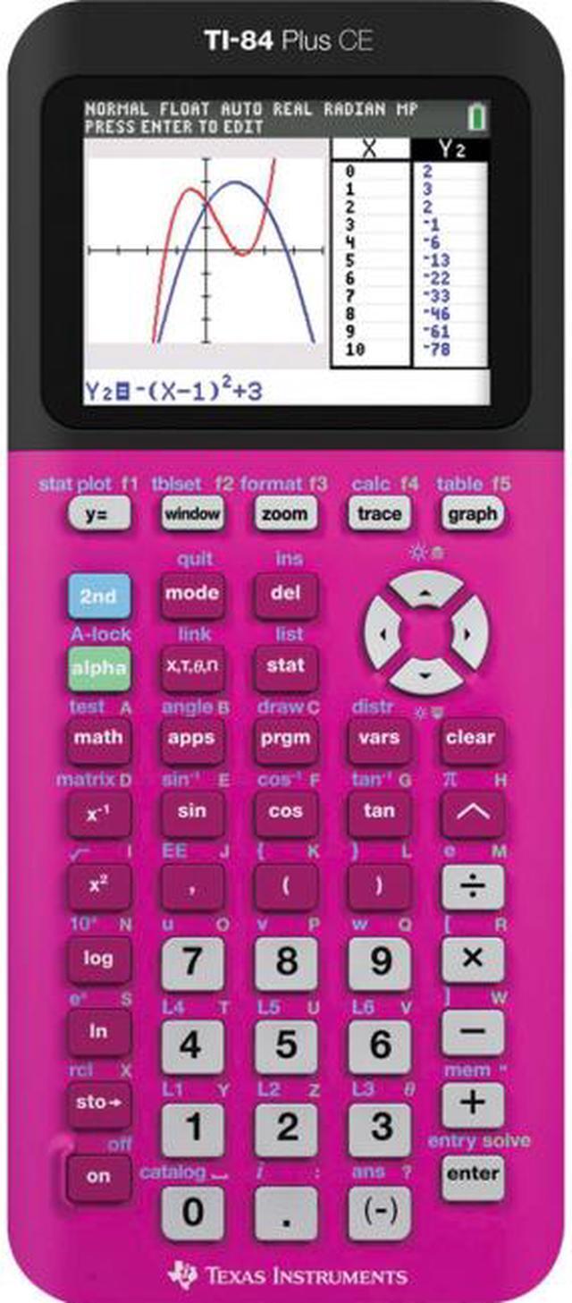 Alt view image 6 of 11 - Texas Instruments TI-84 Plus CE Graphing Calculator - Blue