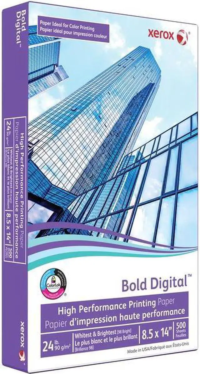 Main image of xerox Bold Digital Printing Paper 98 Bright 24lb 8.5 x 14 White 3R11542R