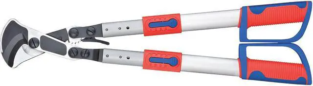 Alt view image 3 of 10 - KNIPEX 95 32 038 Comfort Grip Ratcheting Type Cable Cutters