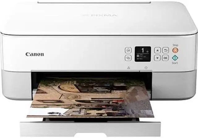 Alt view image 7 of 10 - Canon PIXMA TS5320 Wireless Office All-In-One Printer, White #3773C022