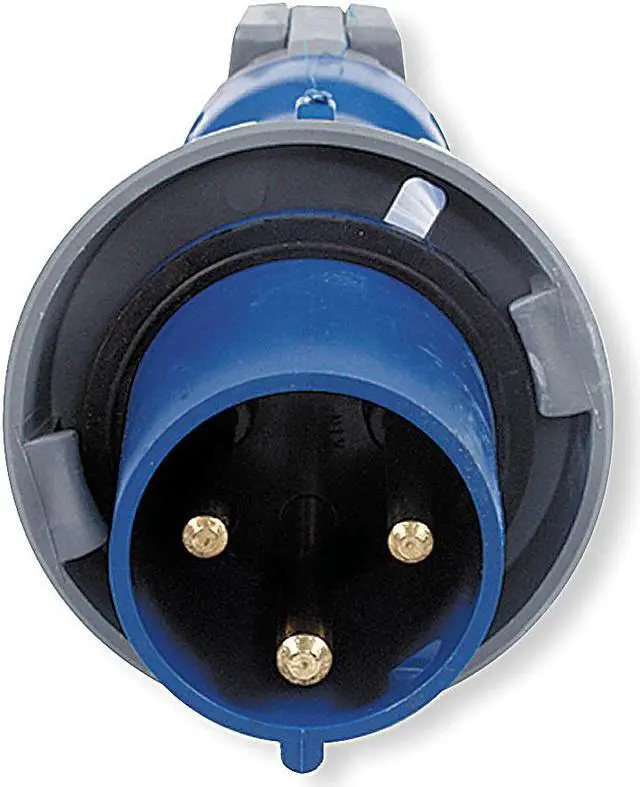 Alt view image 3 of 5 - Hubbell Wiring Device-Kellems IEC Pin and Sleeve Plug,2P,3W,30A,250V  HBL330P6W