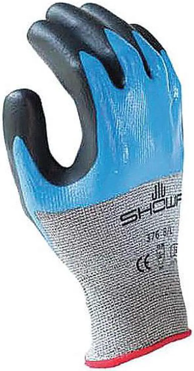 Main image of SHOWA S-TEX376S-06 Double Coated Cut Resistant Glove, A4 Cut Level, Nitrile, S,
