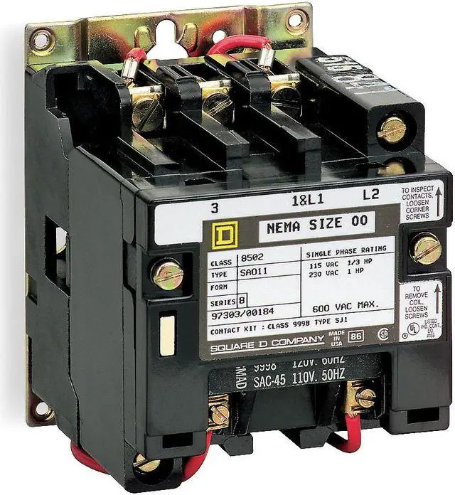 Main image of SQUARE D 8502SEO2V02S 120VAC Non-Reversing Magnetic Contactor 3P 90A NEMA 3,