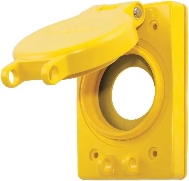 Main image of HUBBELL WIRING DEVICE-KELLEMS HBL6700 Weatherproof Cover, Outlet Box Type, 1