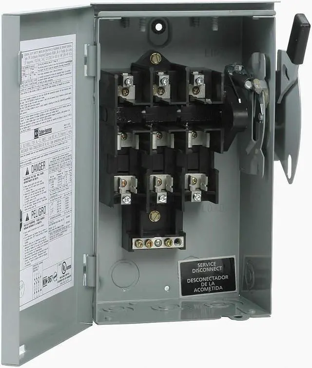 Main image of EATON DG321URB Nonfusible Safety Switch, General Duty, 240V, 3PST, NEMA 3R