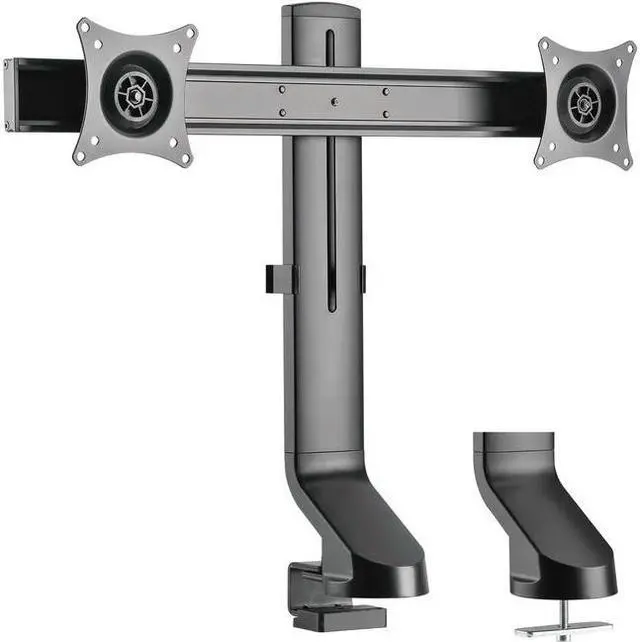 Alt view image 12 of 20 - Tripp Lite Dual-Display Monitor Arm w/ Desk Clamp Height Adjustable 17-27in