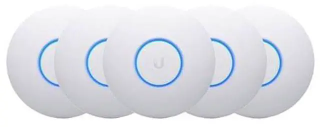 Main image of Ubiquiti UAP-NANOHD-5-US Unifi AC AP Compact 4X4 MU Mimo Wave2 PoE - Pack of 5
