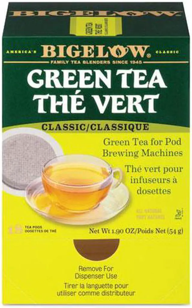 Main image of Bigelow Green Tea Pods 1.90 oz 18/Box 007906