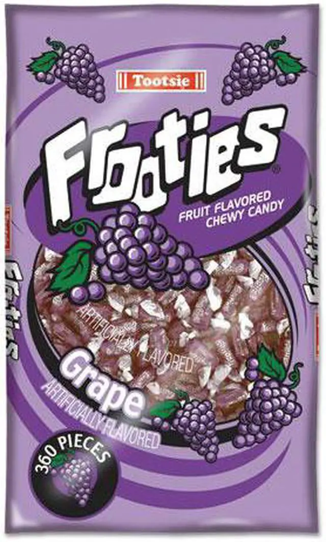 Main image of Tootsie Roll Frooties, Grape, 38.8oz Bag, 360 Pieces/Bag 7801