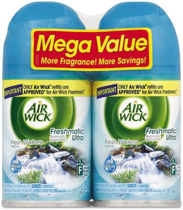 Main image of Reckitt Benckiser 82093 FreshMatic Ultra Spray Refill, Fresh Waters, 6.17oz Aerosol