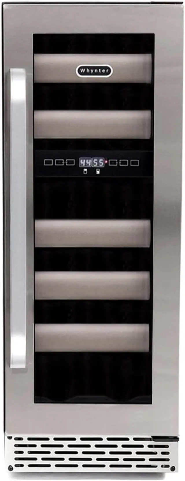 Alt view image 4 of 20 - Whynter BWR-171DS Elite 17 Bottle Seamless Stainless Steel Door Dual Zone Built-in Wine Refrigerator