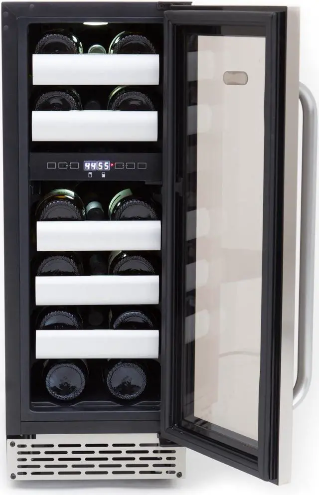 Main image of Whynter BWR-171DS Elite 17 Bottle Seamless Stainless Steel Door Dual Zone Built-in Wine Refrigerator